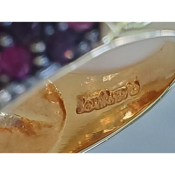 Vintage Lot of 2 Rhinestone Costume Rings - Picture 4 of 6